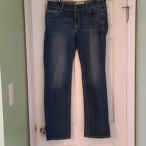 Ariat Women's R.E.A.L Mid Rise Straight Cut Jeans, 33 R